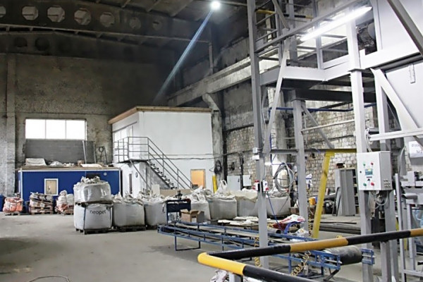 Production of dry mix mortar